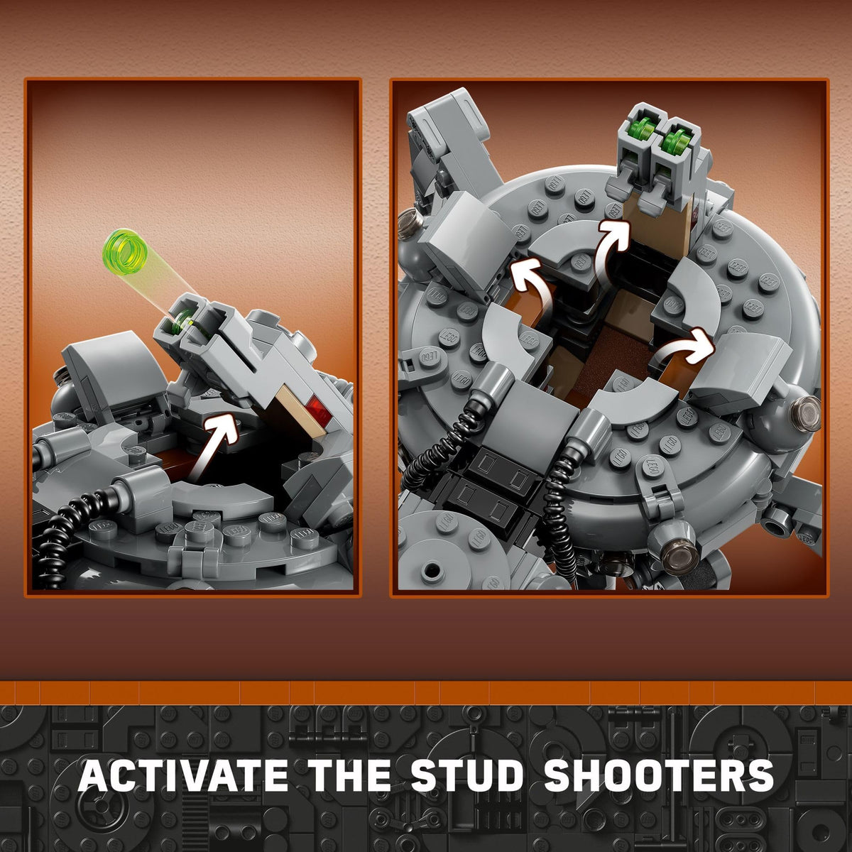 LEGO Star Wars Spider Tank leg action for versatile posing and action sequences