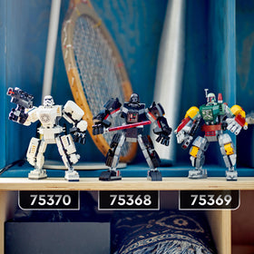 LEGO Star Wars Stormtrooper Robot build view highlighting assembly.