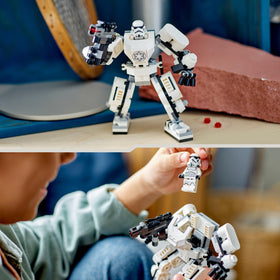 LEGO Star Wars Stormtrooper Robot height over 12 cm, great for display.