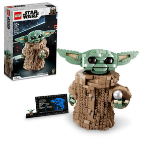LEGO Star Wars The Child 75318 Baby Yoda figure close-up for display and gifting