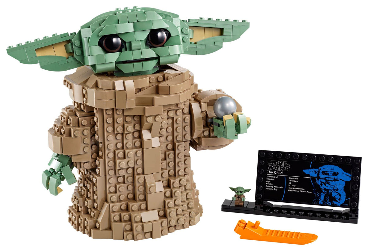 LEGO Star Wars The Child 75318 poseable head and ears for expressive Grogu poses