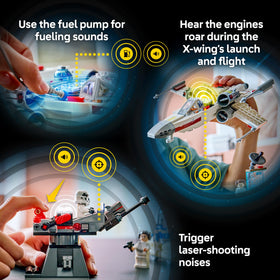 LEGO transporter feature enables quick refuels during play.