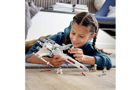 LEGO Star Wars X-Wing wings in attack position for dynamic flight scenes