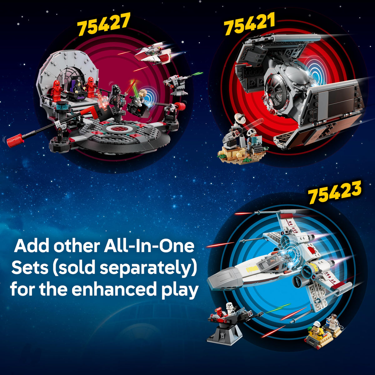 LEGO Star Wars 581-piece X-Wing build offers durable play.