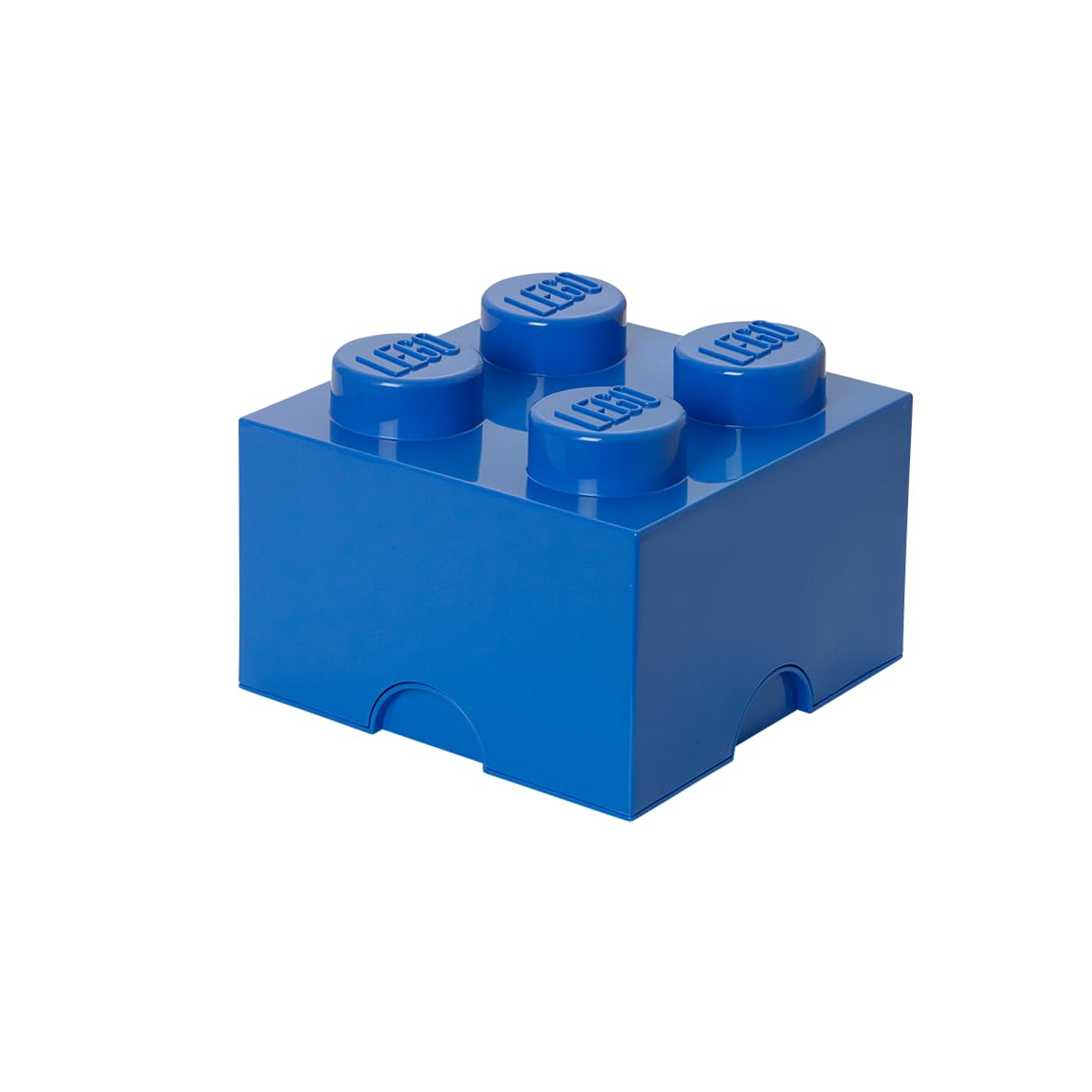 LEGO Storage Brick blue with lid keeps toys neatly stored and easy to grab.