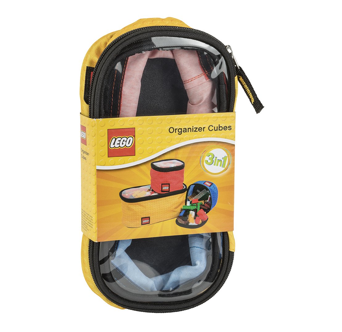 LEGO Storage Organizer Cubes 3-Piece Set medium with zip top for tidy on-the-go storage