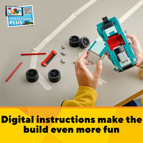 LEGO Street Racer 3in1 low seat enabling dynamic driving scenes