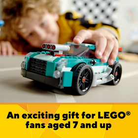 LEGO Street Racer 3in1 portable design for play anywhere