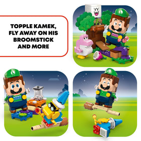 LEGO Super Mario garden start pipe build scene inviting exploration.
