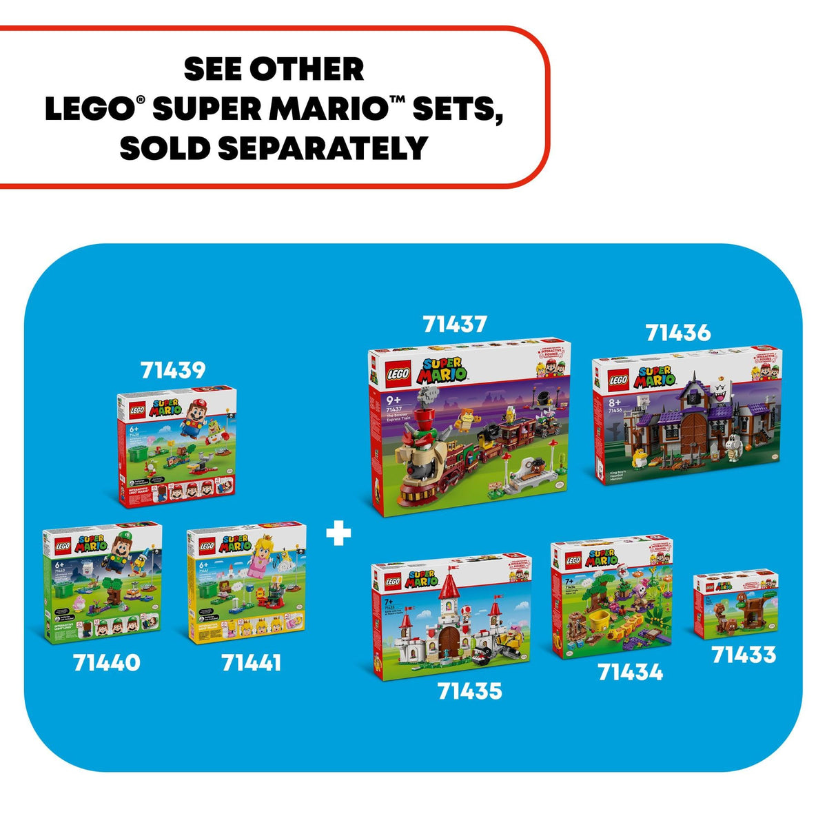 LEGO Super Mario Kamek broomstick flight scene for imaginative adventures.