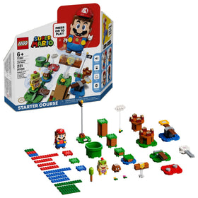 LEGO Super Mario Adventures Starter Course: Mario figure with expressive LCD reactions enhances interactive play