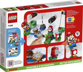 LEGO Super Mario Boomer Bill figures in flight add dynamic combat vibes.