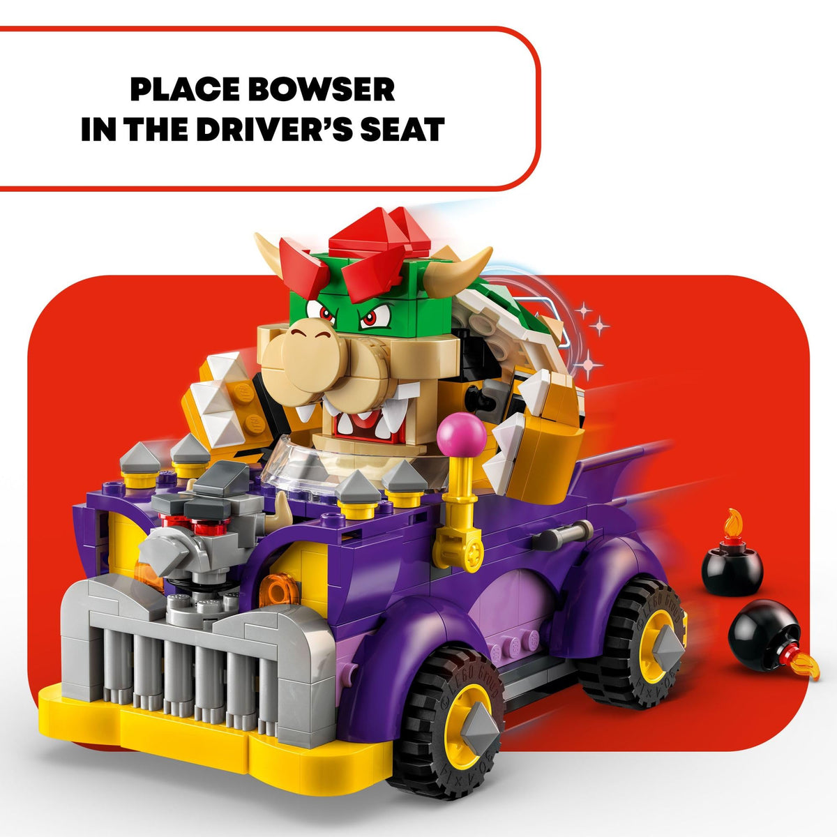 Brick-built Bowser figure brings the character into storytelling adventures.