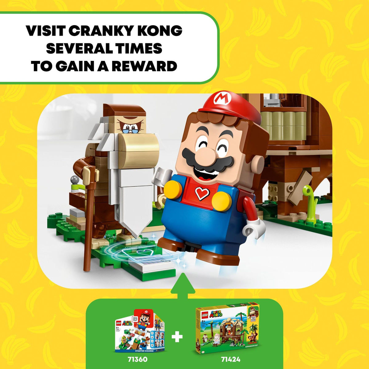 LEGO Super Mario Donkey Kong hammock nap area encourages cozy, relaxed play moments