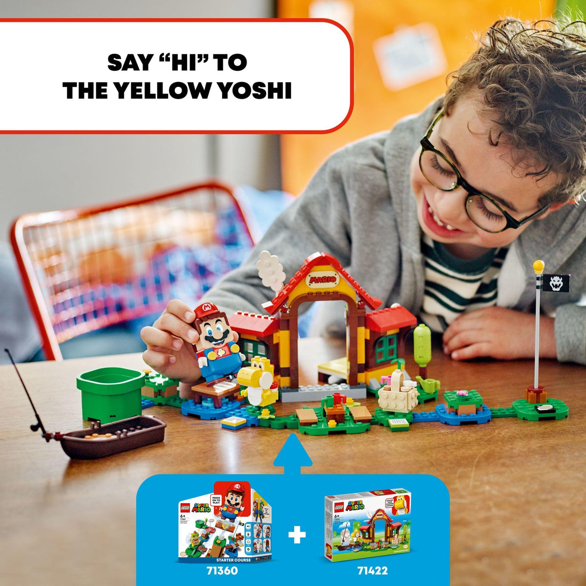 LEGO Mario garden watering action inspires imaginative farming play.