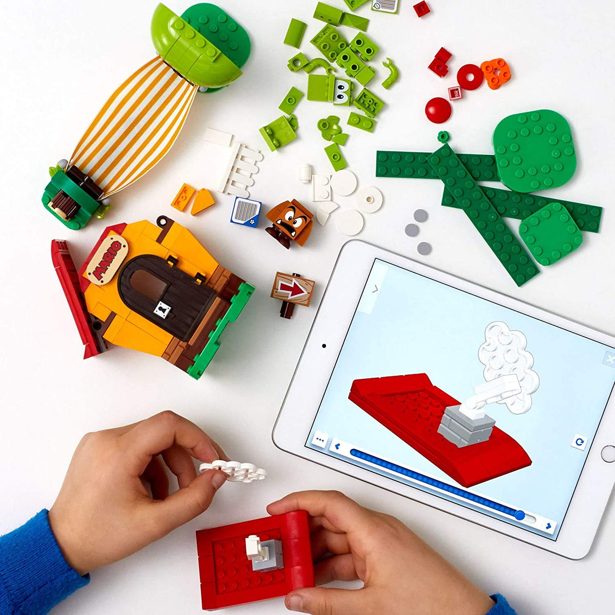 LEGO Super Mario Mario on Yoshi’s tag triggers playful interactions