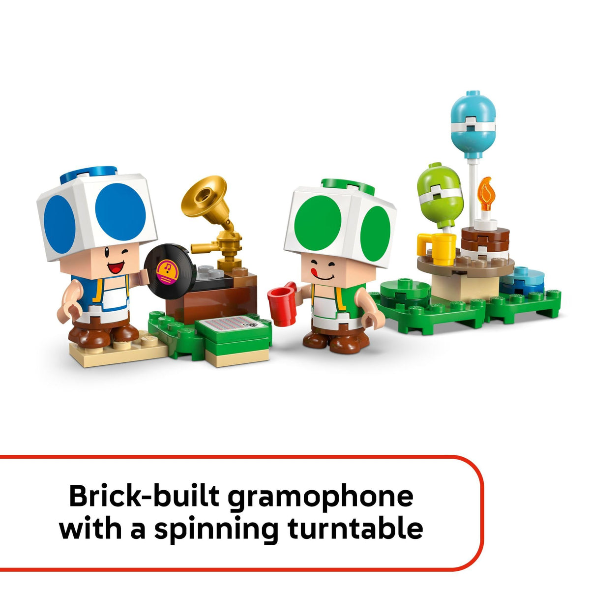 LEGO Super Mario Toad’s House removable furniture for flexible party layouts