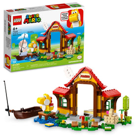 LEGO Super Mario Picnic at Mario’s House scene boosts creative storytelling and coin-collecting play.