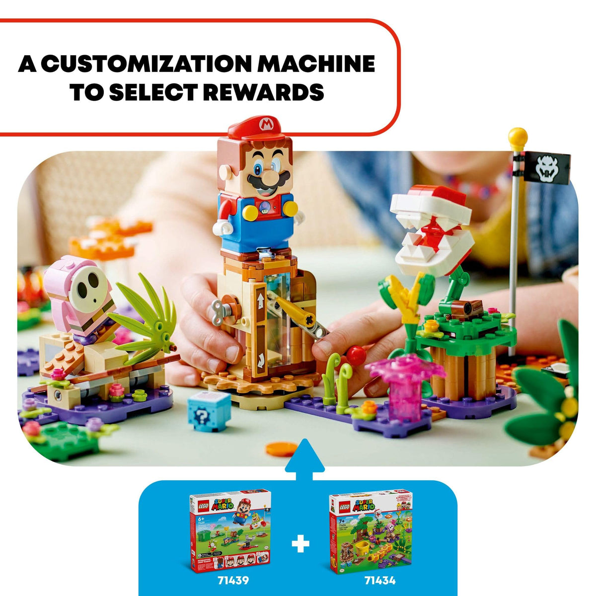 LEGO Super Mario Soda Jungle Maker Set Piranha Plant figure adds quirky jungle challenges to play