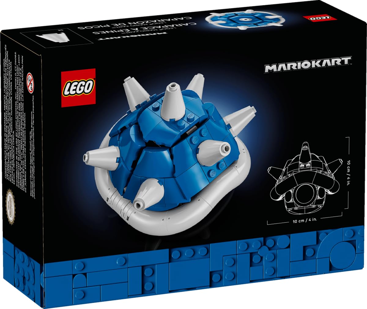LEGO Super Mario Spiny Shell 40787 compact display, fits compact shelves.