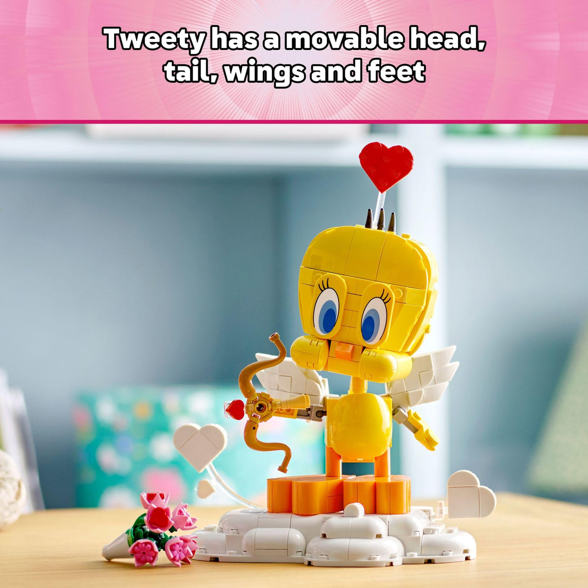 LEGO Sweetheart Tweety bow and arrow accessory for Cupid style poses