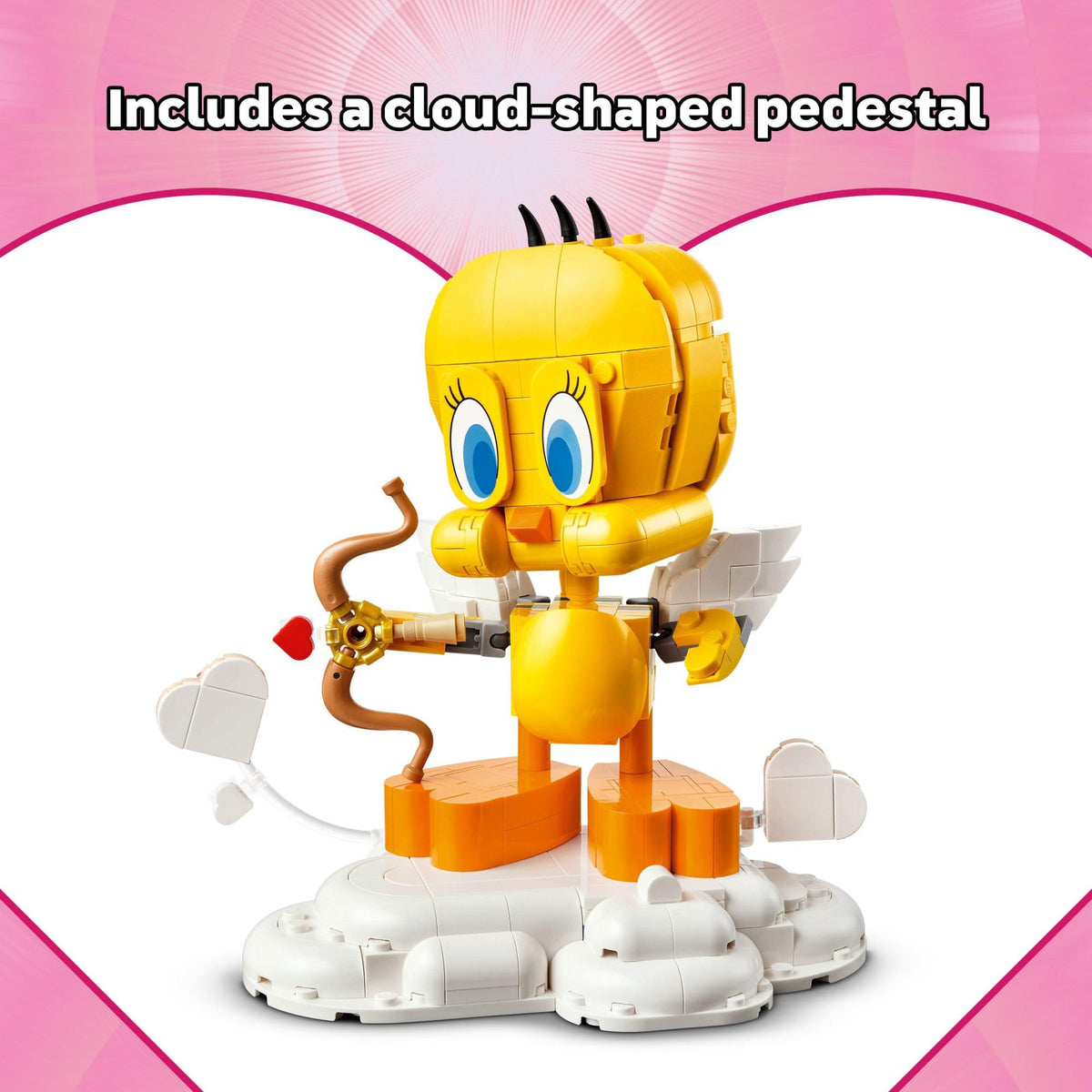 LEGO Sweetheart Tweety heart symbol for decorative Valentine setups