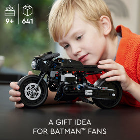 LEGO Technic Batcycle 641-piece build offers satisfying, detailed construction