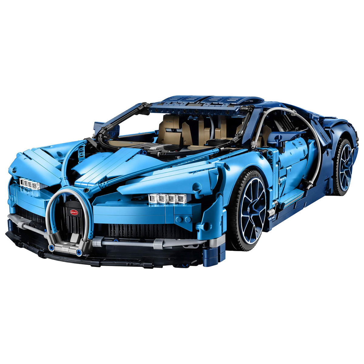 LEGO Technic Bugatti Chiron front view, ideal for display and inspiration
