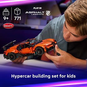 LEGO Technic Bugatti Chiron Pur Sport engine detail invites hands-on exploration and mechanical curiosity.