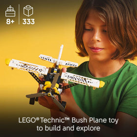 LEGO Technic Bush Plane 4-cylinder engine shows realistic machinery for budding engineers.