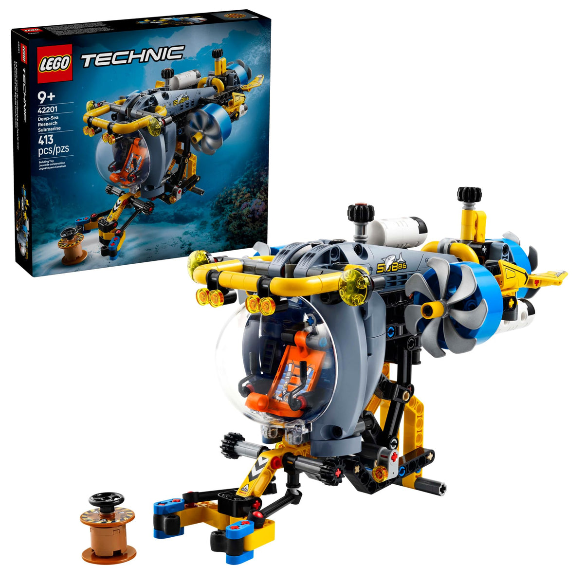 LEGO Technic Deep-Sea Submarine front view ideal for immersive exploration play