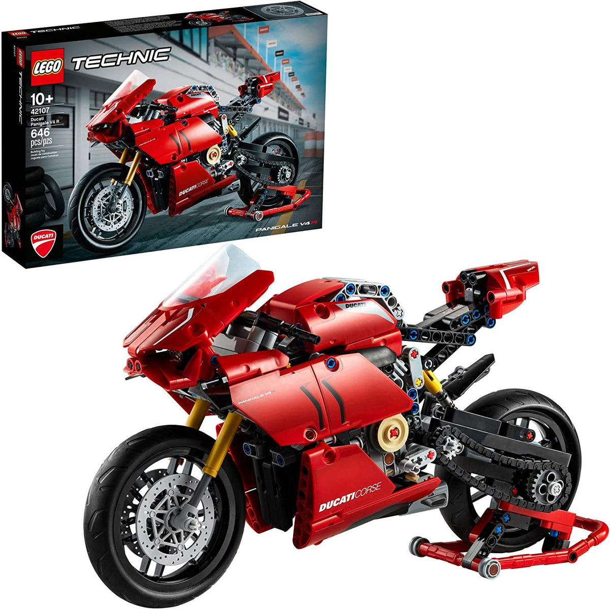 LEGO Technic Ducati Panigale V4 R two-speed gearbox highlights engineering exploration