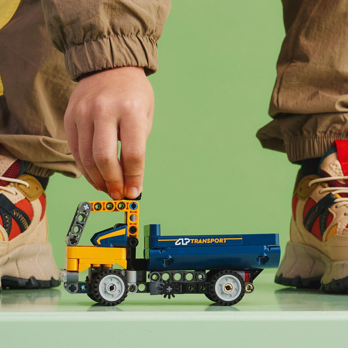 LEGO Technic Dump Truck 42147 excavator mode for creative role-play
