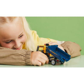 LEGO Technic Dump Truck 42147 steering function enables precise movement