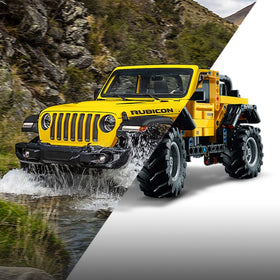 LEGO Technic Jeep Wrangler 4x4 suspension: axle articulation for rugged terrain