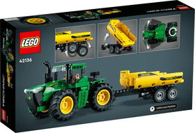 LEGO Technic John Deere 9620R build montage communicates assembling satisfaction.
