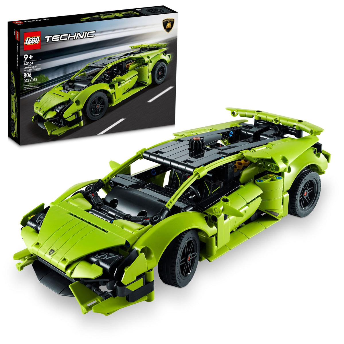 LEGO Technic Lamborghini Huracán Tecnica model build highlights authentic engineering details for young builders.