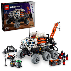 LEGO Technic Mars Crew Exploration Rover bed extend shows cargo expansion for transport
