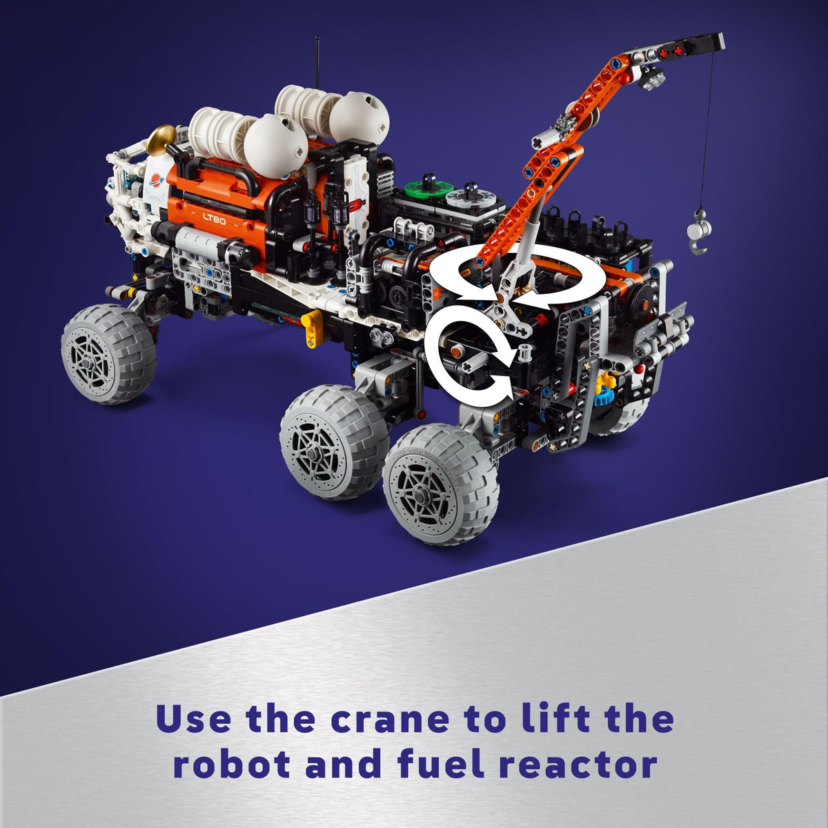 LEGO Technic Mars Crew Exploration Rover living quarters illustrate crew comfort features