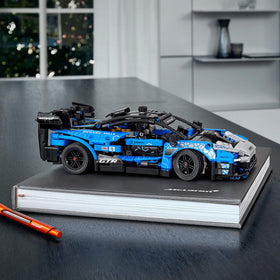 LEGO Technic McLaren Senna GTR graphics and color capture racing presence