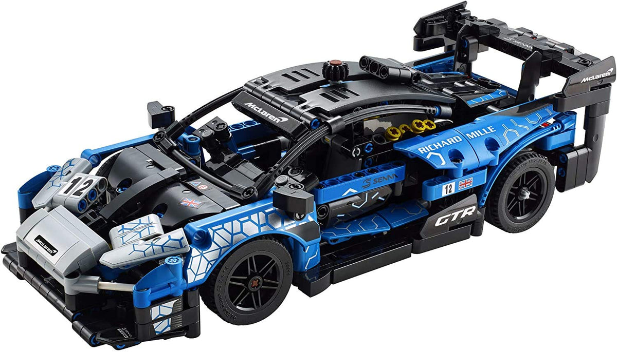 LEGO Technic McLaren Senna GTR piston action highlights powertrain details