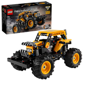 LEGO Technic Monster Jam DIGATRON front view highlights rugged tires for dynamic play.