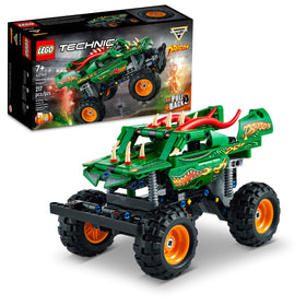 LEGO Technic Monster Jam Dragon Truck with pull-back action for fast play.
