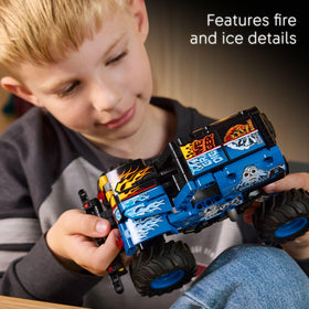 LEGO Technic Grave Digger Fire and Ice build with 263 pieces for creative construction