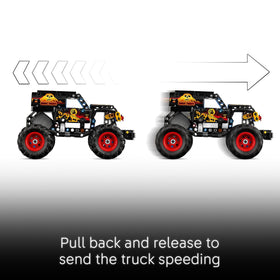 LEGO Technic Grave Digger Fire and Ice pull-back action ready for speedy stunts