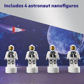 LEGO Technic NASA Artemis blue flame details for display realism.