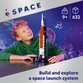 LEGO Technic NASA Artemis three-stage separation detail for hands-on engineering.