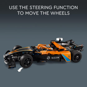 LEGO Technic NEOM McLaren Formula E clear build instructions support accurate assembly