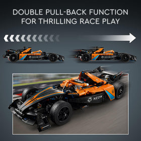 LEGO Technic NEOM McLaren Formula E engine detail sparks engineering imagination