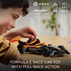 LEGO Technic NEOM McLaren Formula E steering function for realistic control